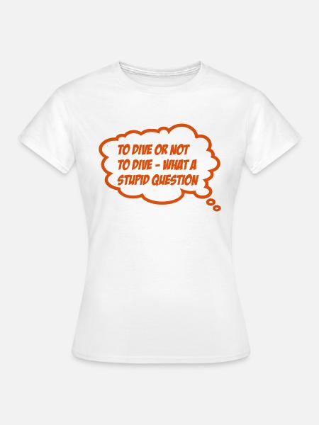 tauchen - Frauen T-Shirt - Weiß