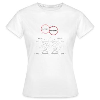 Neuronale Netze - Frauen T-Shirt - Weiß - Vorne - AI Model Female 172 dark (172cm)