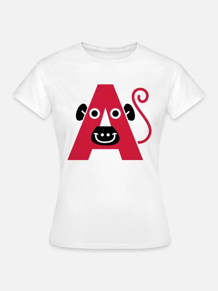 letter a - Frauen T-Shirt - Weiß