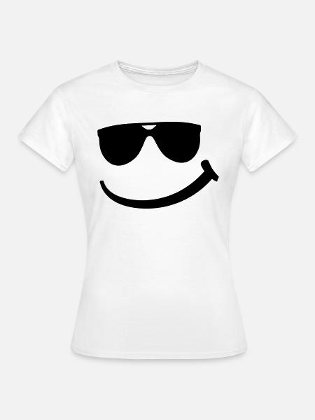 cool_smily_f1 - Frauen T-Shirt - Weiß