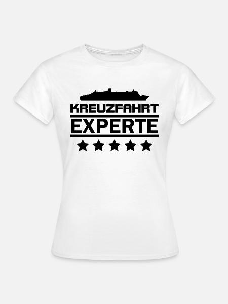 kreuzfahrt experte - Frauen T-Shirt - Weiß