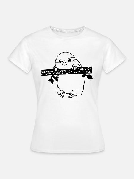 faultier_01 - Frauen T-Shirt - Weiß