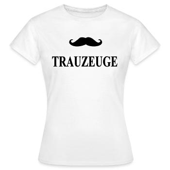 trauzeuge - Frauen T-Shirt - Weiß - Vorne - AI Model Female 172 dark (172cm)
