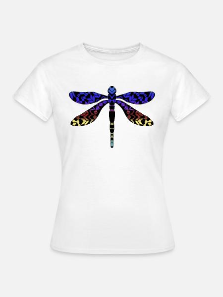 Libelle - Frauen T-Shirt - Weiß