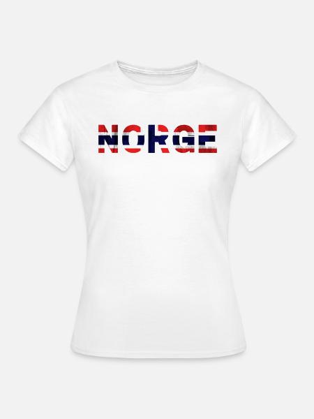 norwegen norge norwegischer norsk - Frauen T-Shirt - Weiß