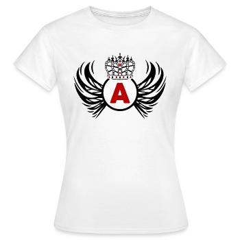 coat of arms A - Women's T-Shirt - white - Front - AI Model Female 172 dark (172cm)