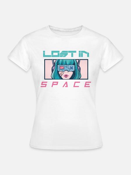 Lost in Space - Frauen T-Shirt - Weiß