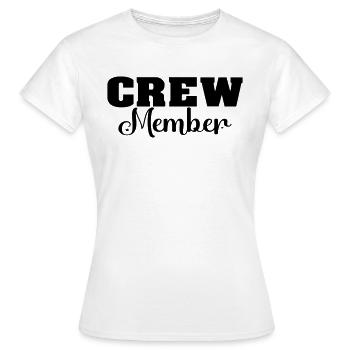 Membres d’équipage - T-shirt Femme - blanc - Devant - AI Model Female 172 dark (172cm)