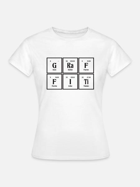 Graffiti-| Periodensystem der Elemente - Frauen T-Shirt - Weiß
