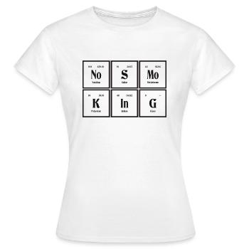 Interdiction de fumer - Tableau périodique des éléments - T-shirt Femme - blanc - Devant - AI Model Female 172 dark (172cm)