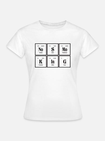 Nichtraucher - Periodensystem der Elemente - Frauen T-Shirt - Weiß