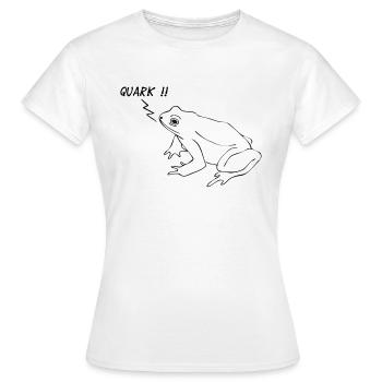 Frosch - Quark - Frauen T-Shirt - Weiß - Vorne - AI Model Female 172 dark (172cm)