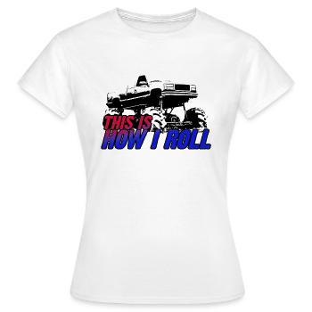 SO ROLLE ICH - Frauen T-Shirt - Weiß - Vorne - AI Model Female 172 dark (172cm)