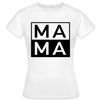 Mama - Women's T-Shirt - white - Front - AI Model Female 172 dark (172cm)