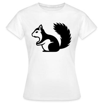 Ecureuil - T-shirt Femme - blanc - Devant - AI Model Female 172 dark (172cm)