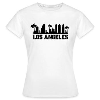 los angeles - Frauen T-Shirt - Weiß - Vorne - AI Model Female 172 dark (172cm)