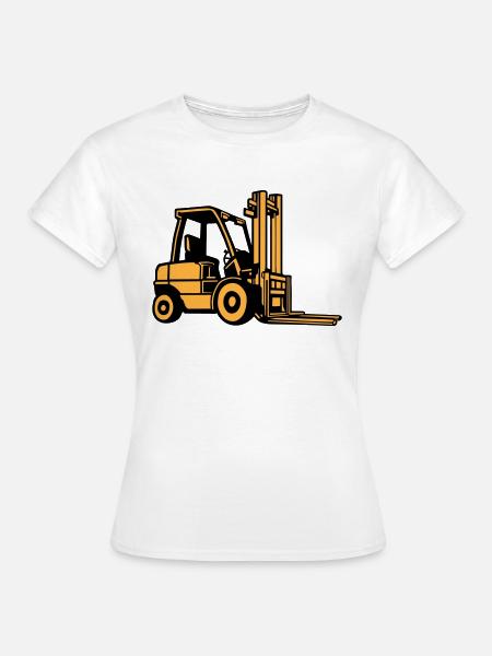 Gabelstapler Gabelstapler Gabelstapler - Frauen T-Shirt - Weiß