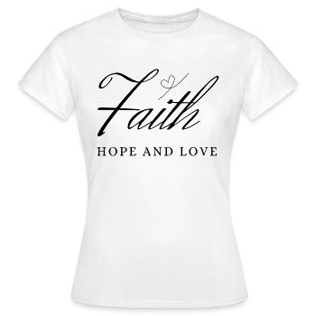 Foi - T-shirt Femme - blanc - Devant - AI Model Female 172 dark (172cm)