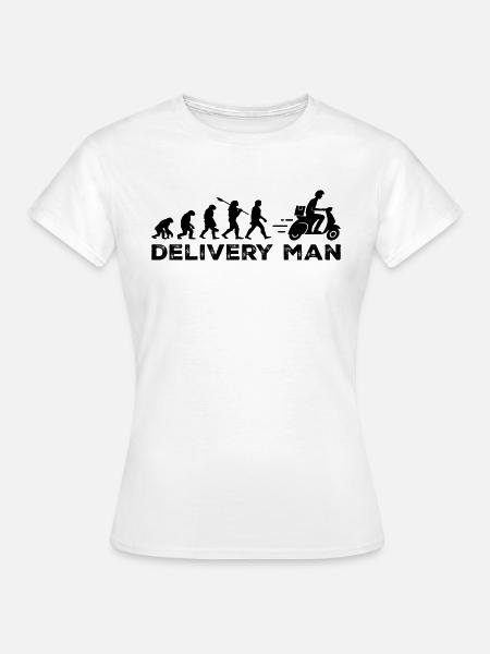 Die Entwicklung des Zustellers - Frauen T-Shirt - Weiß