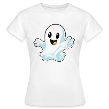 Geist - Frauen T-Shirt - Weiß - Vorne - AI Model Female 172 dark (172cm)