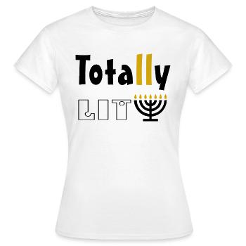 Totally Lit - Women's T-Shirt - white - Front - AI Model Female 172 dark (172cm)