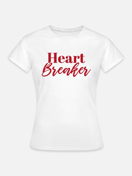 Herzensbrecher - Frauen T-Shirt - Weiß