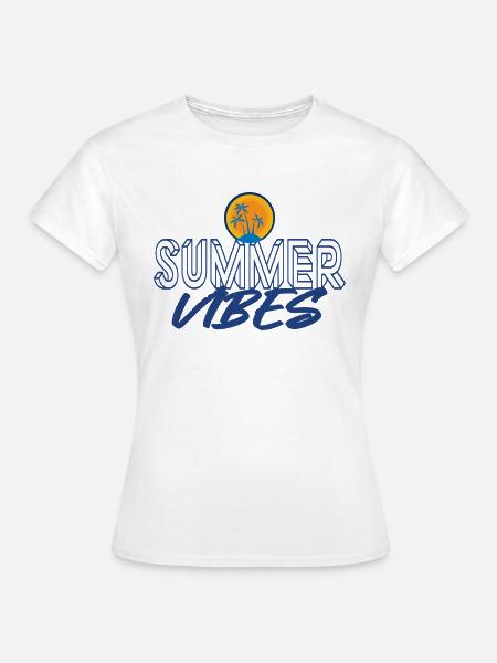 Vibrationen im Sommer - Frauen T-Shirt - Weiß