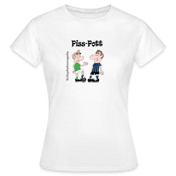 Piss-Pott - Frauen T-Shirt - Weiß - Vorne - AI Model Female 172 dark (172cm)