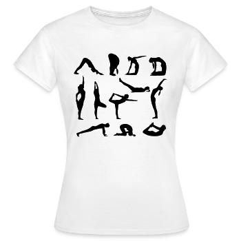 chiffres de yoga - T-shirt Femme - blanc - Devant - AI Model Female 172 dark (172cm)