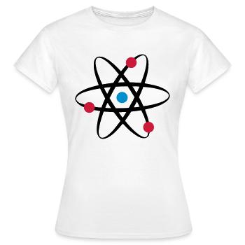 big bang atome physik - Frauen T-Shirt - Weiß - Vorne - AI Model Female 172 dark (172cm)