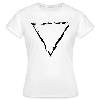 dreieck rahmen umrandung dekorativ cool design sty - Frauen T-Shirt - Weiß - Vorne - AI Model Female 172 dark (172cm)