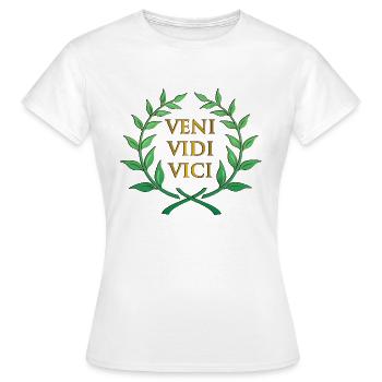 Veni Vidi Vici - Women's T-Shirt - white - Front - AI Model Female 172 dark (172cm)