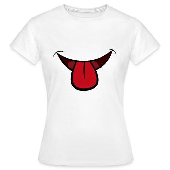 masque 2 - T-shirt Femme - blanc - Devant - AI Model Female 172 dark (172cm)