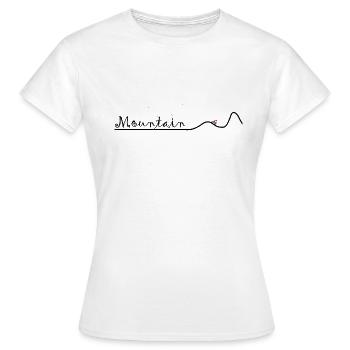 vélo de montagne - T-shirt Femme - blanc - Devant - AI Model Female 172 dark (172cm)