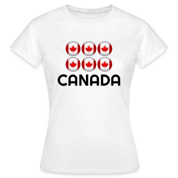 Kanada, Kanada Land, Kanada Flagge, Kanada Hoodie - Frauen T-Shirt - Weiß - Vorne - AI Model Female 172 dark (172cm)