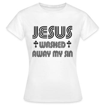 Jesus Christ God God - Women's T-Shirt - white - Front - AI Model Female 172 dark (172cm)