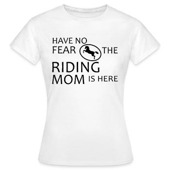 Cheval cheval cheval équitation - T-shirt Femme - blanc - Devant - AI Model Female 172 dark (172cm)