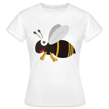 Guêpe - T-shirt Femme - blanc - Devant - AI Model Female 172 dark (172cm)