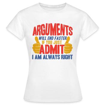 Ironie Sarcasme Sarcastique cadeau - T-shirt Femme - blanc - Devant - AI Model Female 172 dark (172cm)