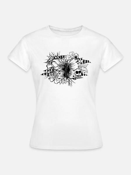 Schmetterling - Frauen T-Shirt - Weiß
