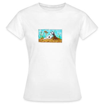 Un scarabée - T-shirt Femme - blanc - Devant - AI Model Female 172 dark (172cm)