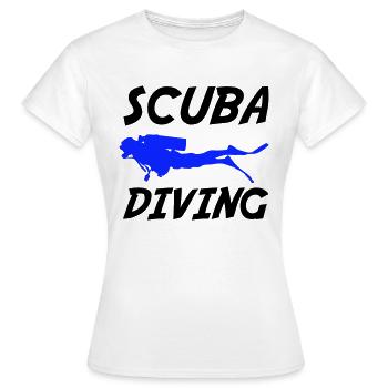 scuba diving - Frauen T-Shirt - Weiß - Vorne - AI Model Female 172 dark (172cm)