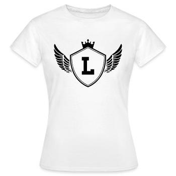 Armoiries L - T-shirt Femme - blanc - Devant - AI Model Female 172 dark (172cm)
