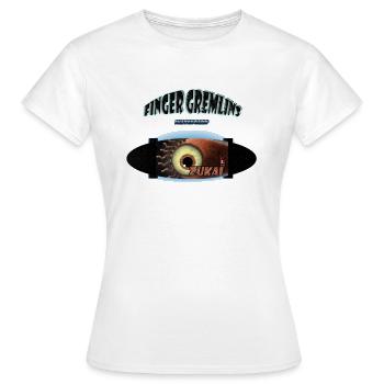 Skateboard Creature Monster Sport Finger Gremlin - Women's T-Shirt - white - Front - AI Model Female 172 dark (172cm)