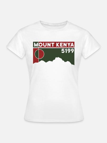 Mount Kenya Wanderung Trekking Klettern Geschenk - Frauen T-Shirt - Weiß