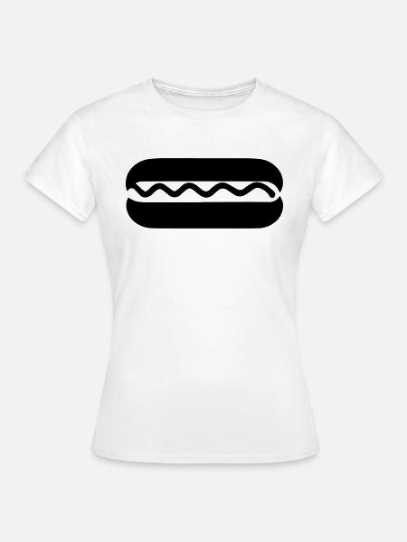 Hot Dog - Frauen T-Shirt - Weiß