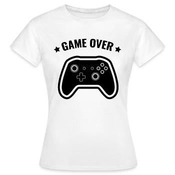 game over - T-shirt Femme - blanc - Devant - AI Model Female 172 dark (172cm)