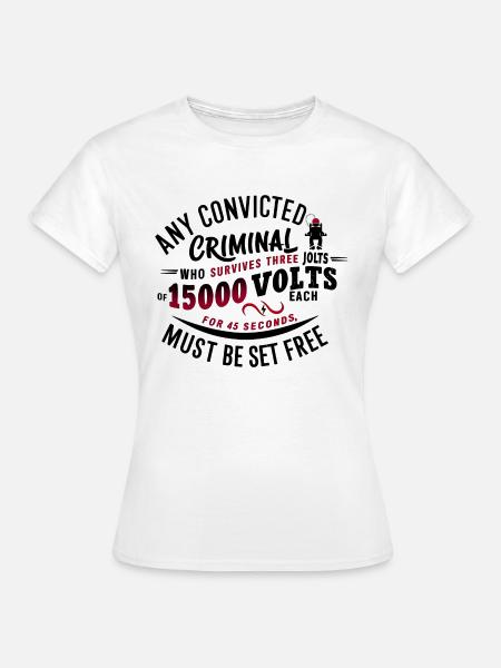 Electric Justice: Freiheit oder Schicksal? - Frauen T-Shirt - Weiß