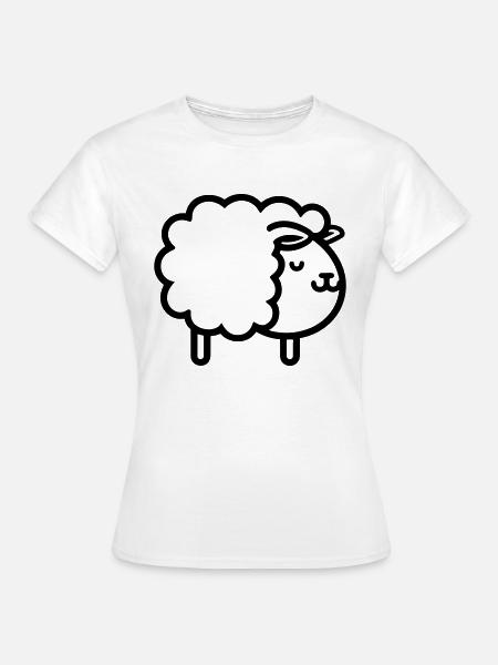 Schaf - Frauen T-Shirt - Weiß