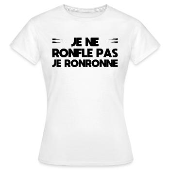 I don't snore. I purr - Women's T-Shirt - white - Front - AI Model Female 172 dark (172cm)